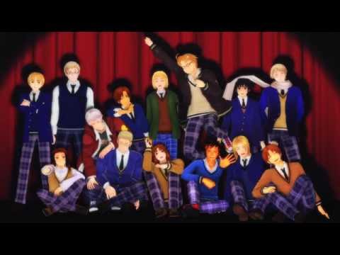 【APヘタリアMMD】血界戦線のＥＤを再現してみた、を学ヘタ男子で再現風にしてみた