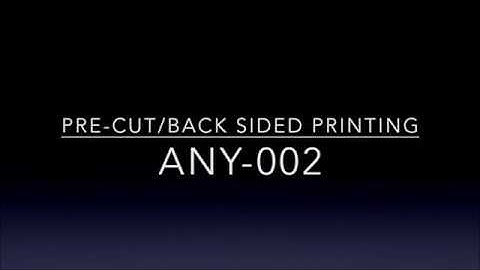 pre cut printing