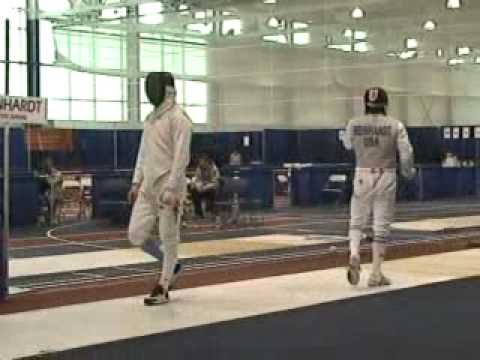 NCAA Men's Foil Semifinal Bout: Meinhardt v Getz T...