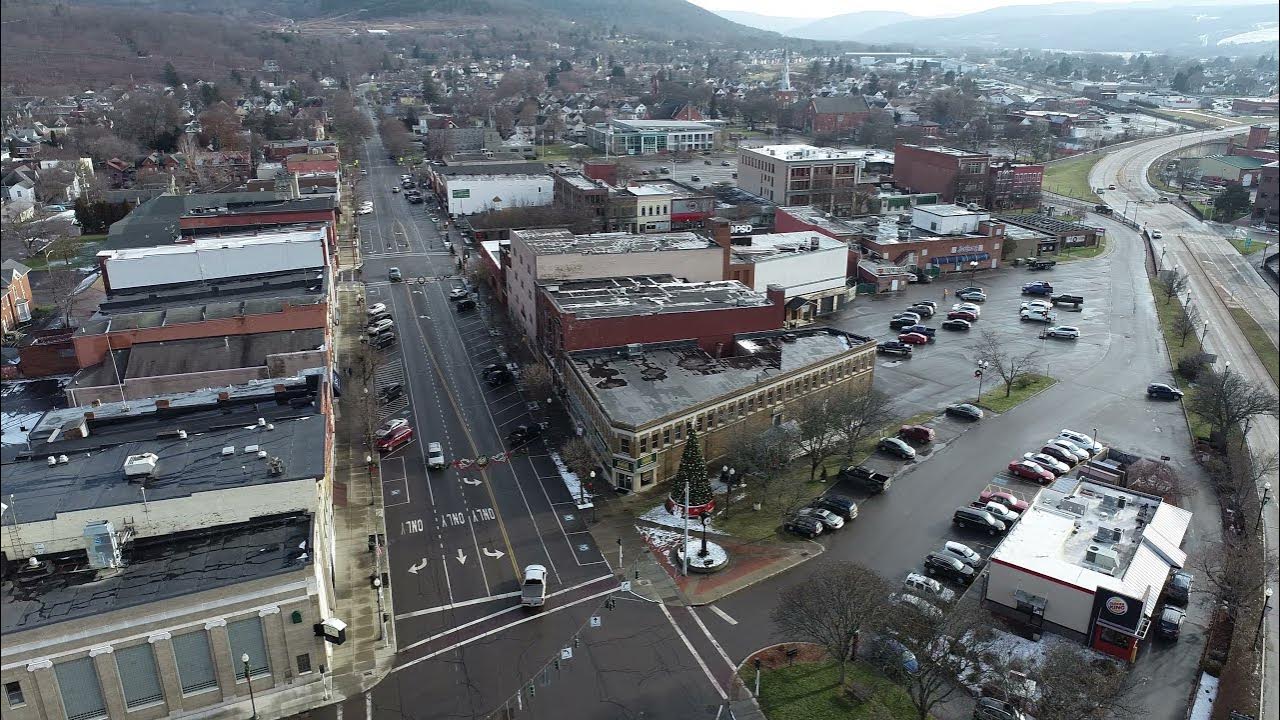 Downtown Hornell, NY Drone 4K by OLIX UA PRECISION YouTube