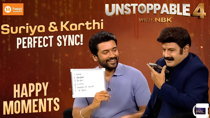 Suriya and Karthi: A Bond That’s Unbreakable! | Unstoppable with NBK | ahavideoIN