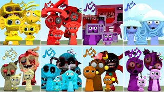 All Phase Of Sprunki Oc Family In Garry's Mod