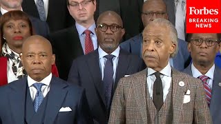 Reverend Al Sharpton & New York City Mayor Eric Adams Lead Press Conference In Support Of Haiti