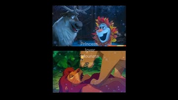 Olaf presents VS original The Lion King ,, side by side competition.