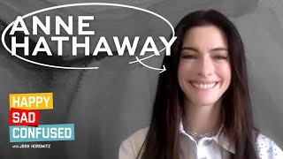 Anne Hathaway talks EILEEN, THE PRINCESS DIARIES, BROKEBACK MOUNTAIN I Happy Sad Confused