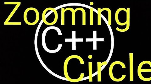 Circle Drawing  in C/C++ Graphics || ZoomIn and ZoomOut  || with setcolor function ||