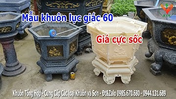 khuôn đúc chậu cảnh lục giác 60 abs giá rẻ | Khuôn Tổng Hợp