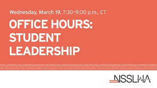 Office Hours: Student Leadership