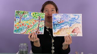 POINTILLIST LANDSCAPE | EXPLORING COLORS