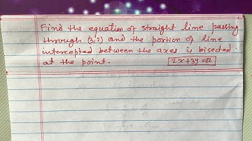Equation of Straight Lines ll Class 9 ll Important Question ll IR Simkhada