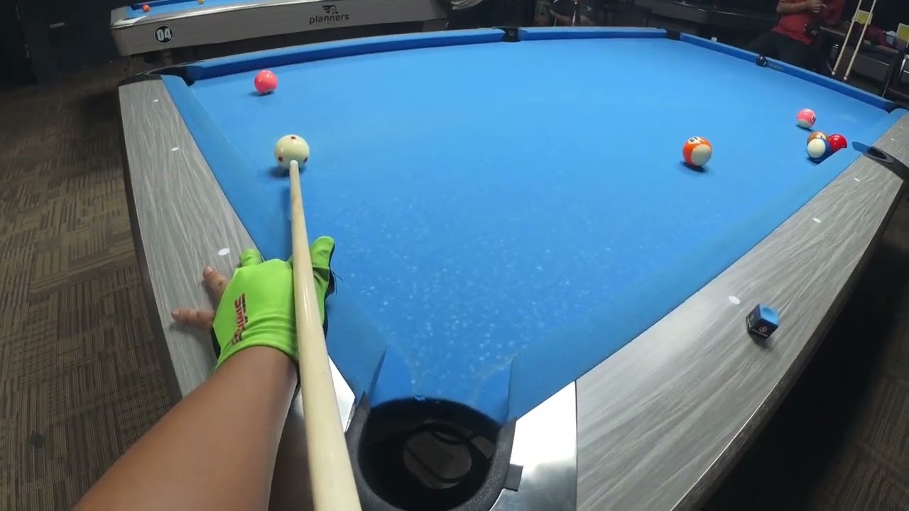 8 ball practice POV player, cut video