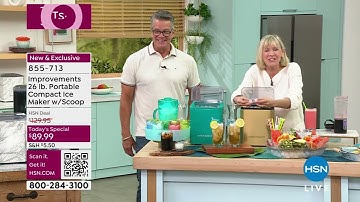 Improvements 26 lb. Compact Ice Maker with Scoop