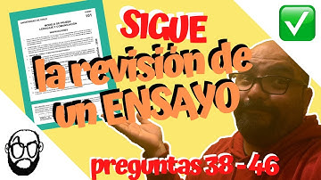 ✅ CONTINÚA la revisión de un ENSAYO OFICIAL DEMRE (PREGUNTAS 38 - 46) PRUEBA DE TRANSICIÓN