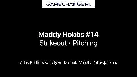 Maddy Hobbs Strikeouts vs  Mineola and Winnsboro V...
