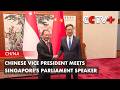 Chinese Vice President Meets Singapore's Parliament Speaker