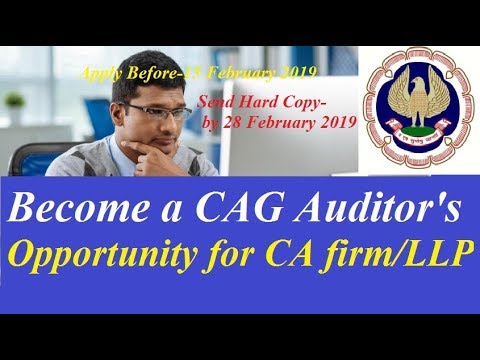 Empanelment of Chartered Accountant firms/LLPs for the year 2019-2020 for CAG Auditor's/CA