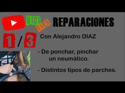 Reparación de neumático con parche. 1/3