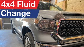 How to change Transfer Case oil in a 2018 Toyota Tundra