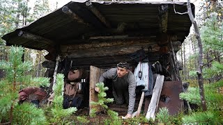 В ИЗБУШКЕ МОЖНО ЖИТЬ. КРУПНЫЙ ОКУНЬ. ХАРИУС НА ТАЕЖНОЙ РЕЧКЕ. РЫБАЛКА.СПЛАВ.