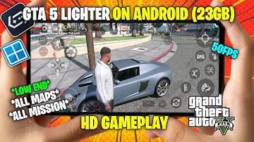 🔥GTA 5 Lighter (23GB) On Android First Look | Full Map + ALL Missions Gameplay HD - GTA 5 MOBILE🔥
