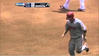 2012/07/19 Mesoraco's strong throw