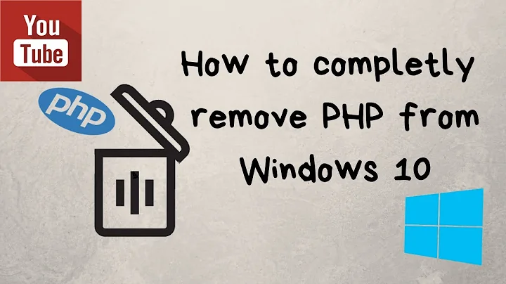 How to completely remove PHP from Windows 10 | Delete php setup | Uninstall php from windows 10 |PHP