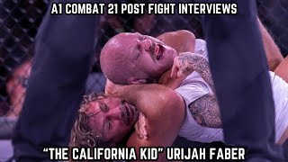 Urijah Fabers A1 Combat 21 Post Fight Interview | Urijah Faber Talks Future, Rollbot BJJ & More!