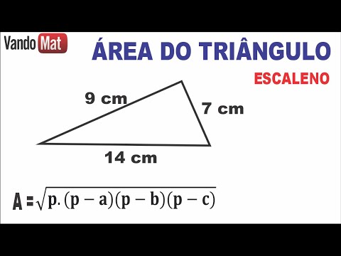 Vídeo: Como Encontrar A área De Um Triângulo Conhecendo Todos Os Seus Lados