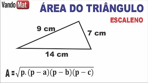 COMO FAZER ÁREA DE TRIÂNGULO ESCALENO / COM TRÊS LADOS DIFERENTES #concurso #area #encceja