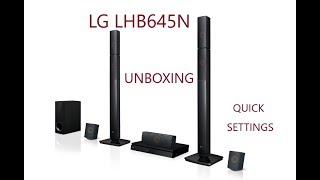 LG LHB645N home cinema unboxing and quick settings