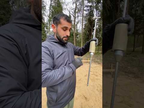 Проверяем коэффициент уплотнения песчаного основания #загородныйдом #стройка #фундамент