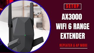 How to Setup AX3000 WiFi 6 Range Extender