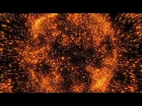 Explosion effect 4K. Festive fireworks. Isolated on black background. Floating golden sequins