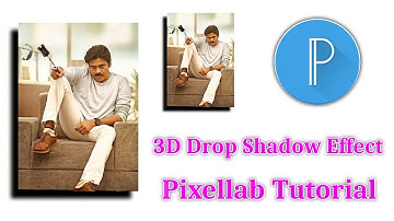 Shadow Behind The Image | Drop Shadow 3D Effect Pixellab Tutorial Telugu|Pixellab Tutorial