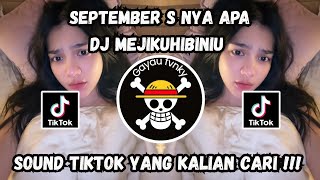SEPTEMBER S NYA APA | DJ MEJIKUHIBINIU | SOUND VIRAL TIKTOK TERBARU YANG KALIAN CARI CARI ‼️