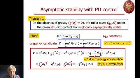 Robotics 2 - Prof. De Luca  Lecture 14 part 2 (22 Apr 2020)