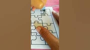 Zentangle patterns in puzzle grid #shortsvideo #youtubeshorts#viral #shorts #zentangle #zentangleart