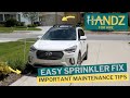 How to EASILY FIX a BROKEN SPRINKLER HEAD and MAINTAIN Your SPRINKLER SYSTEM