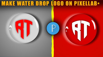 How to Make Water Drop Logo in Pixellab || Water Drop Logo Design Tutorial