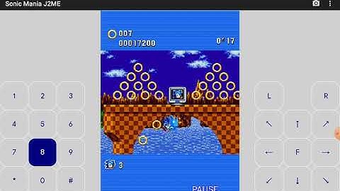 Sonic mania java edition (shc 2020) on J2ME emulator on android