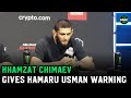 Khamzat Chimaev to Kamaru Usman: ‘You’re old, you should be a coach, it’d be healthier for you’