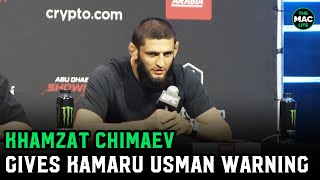 Khamzat Chimaev to Kamaru Usman: ‘You’re old, you should be a coach, it’d be healthier for you’