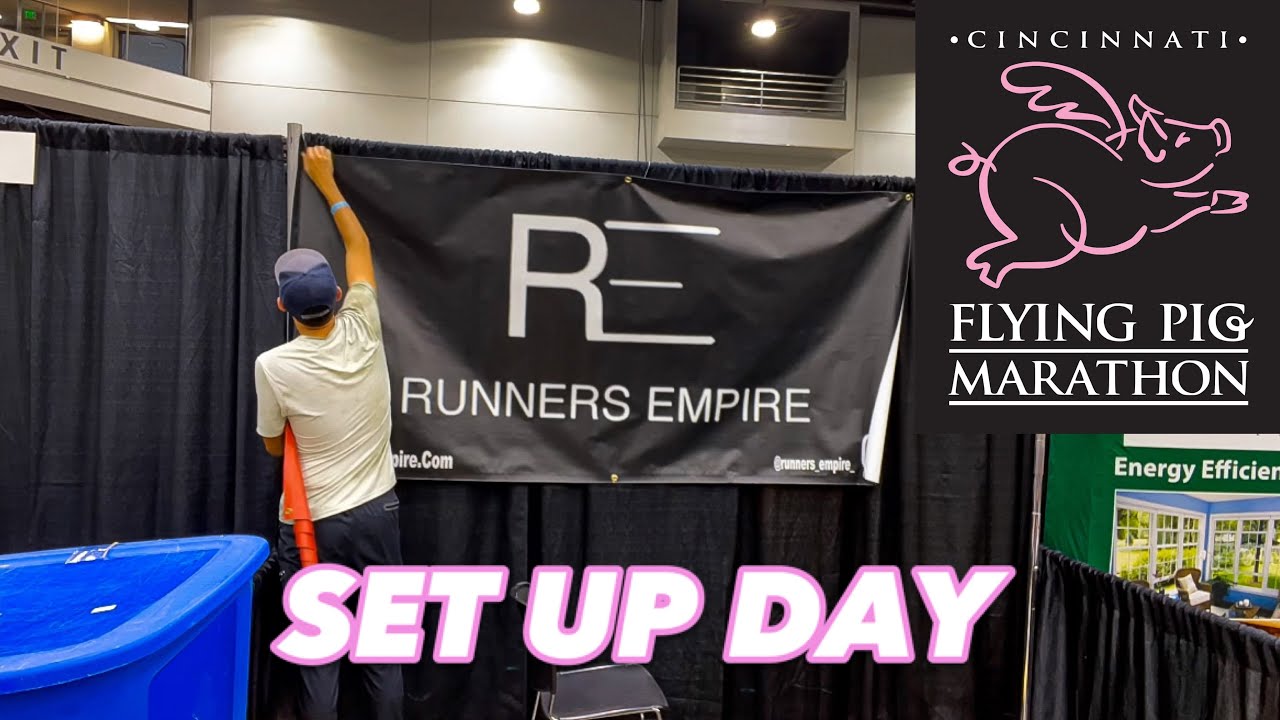 Cincinnati Flying Pig Marathon Set Up Day At Expo