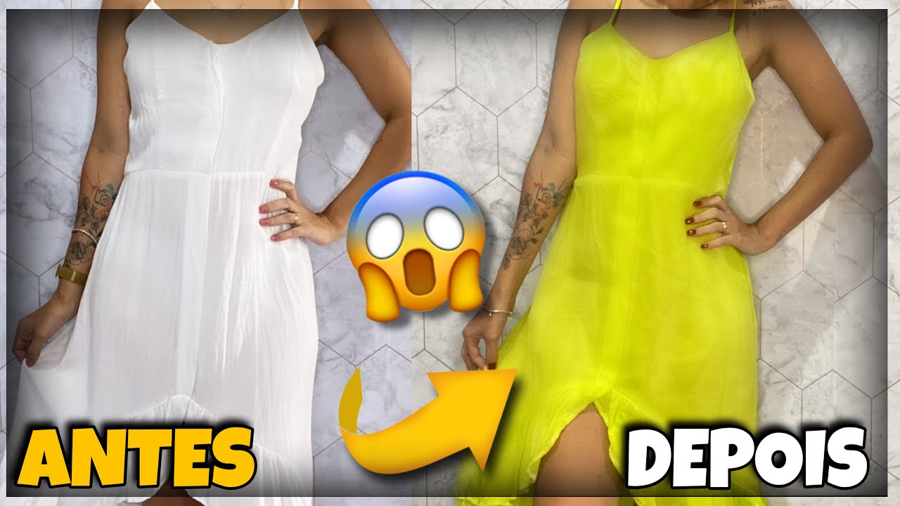PINTEI meu VESTIDO em casa 😅👗 - Jessica Vasconcelos
