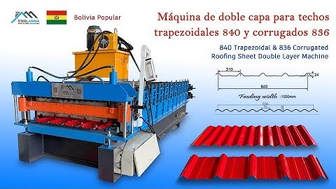 840 Trapezoidal & 836 Corrugated Roofing Sheet Double Layer Machine|Double Deck Roof Sheet Machine