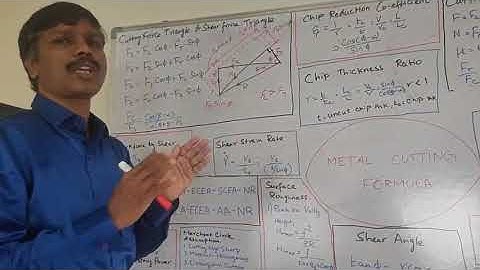 MCTD METAL CUTTING FORMULA 6 SHEAR FORCE TRIANGLE CUTTING FORCE TRIANGLE TRB POLYTECHNIC EXAM