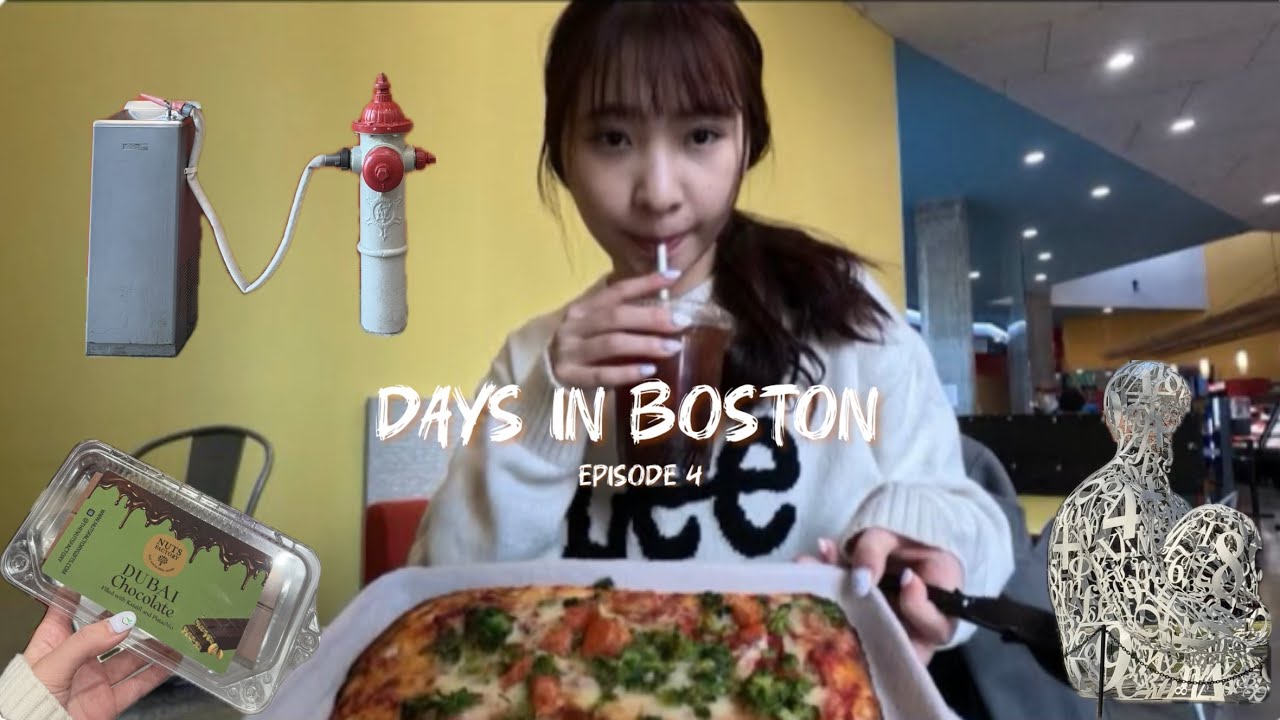［ Vlog ］波士頓獨旅第四集｜麻省理工一日遊｜MIT學餐｜杜拜巧克力｜波士頓到紐約再到紐澤西