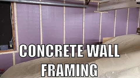 Part 1 - DIY - Concrete Wall Insulation & Framing For Your Basement or Garage ( Renovation )