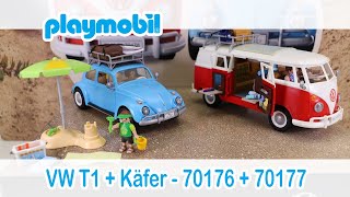 Playmobil 70176 70177 - Volkswagen T1 Camping Bus Und Käfer - Neuheiten 2021