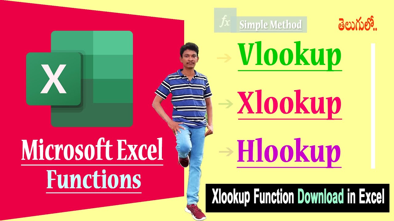 Excel Vlookup Hlookup and Xlookup Formulas And Download Xlookup Add in Latest 2023 YouTube